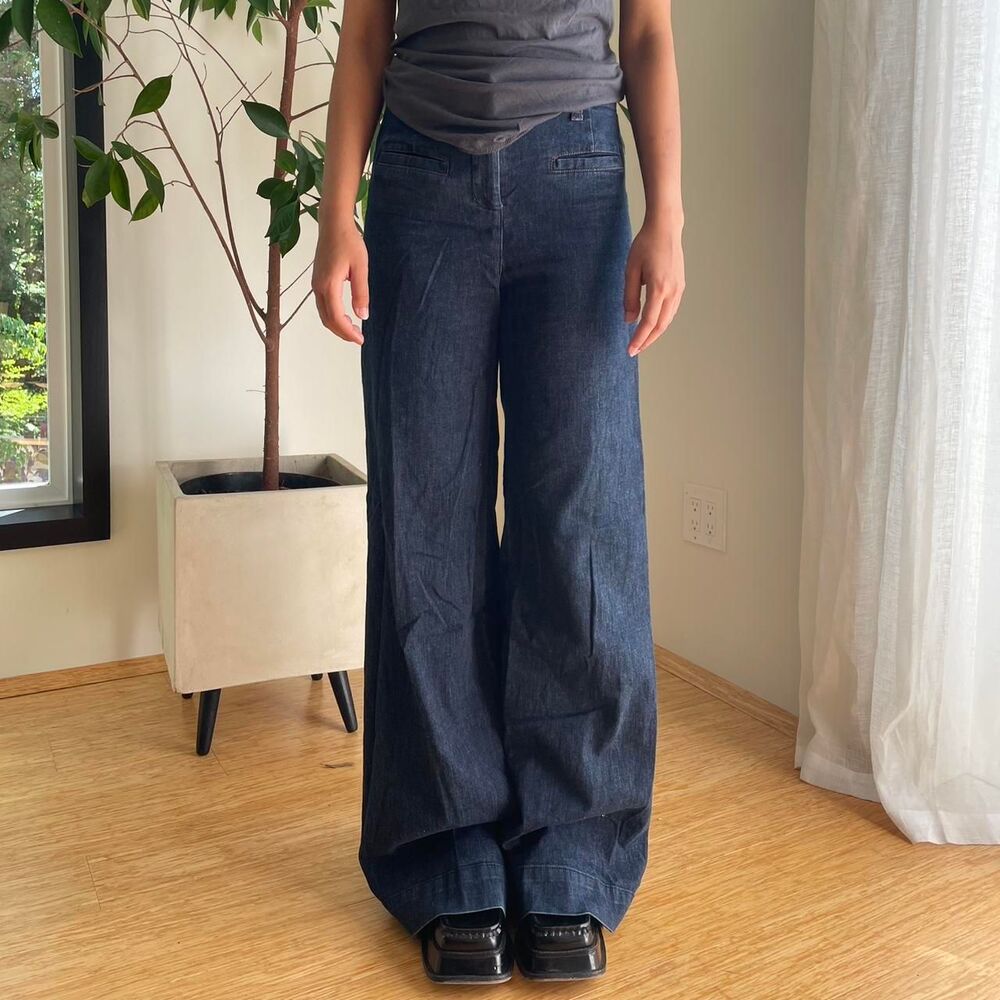 Anthropologie Women's Navy and Blue Jeans